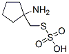 Thiosulfuric acid hydrogen S-[(1-aminocyclopentyl)methyl] ester Struktur