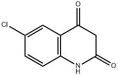 2,4(1H,3H)-QUINOLINEDIONE, 6-CHLORO Struktur