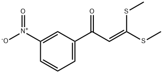 3,3-BIS-METHYLSULFANYL-1-(3-NITRO-PHENYL)-PROPENONE Struktur