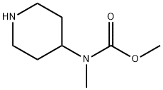 Carbamic  acid,  methyl-4-piperidinyl-,  methyl  ester  (9CI) Struktur