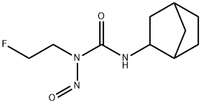 N'-(Bicyclo[2.2.1]heptan-2-yl)-N-(2-fluoroethyl)-N-nitrosourea Struktur