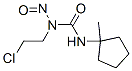 1-(2-Chloroethyl)-3-(1-methylcyclopentyl)-1-nitrosourea Struktur