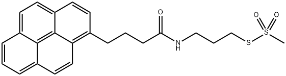 1-Pyrenebutyryl Aminopropyl Methanethiosulfonate Struktur