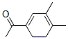 Ethanone, 1-(3,4-dimethyl-1,3-cyclohexadien-1-yl)- (9CI) Struktur