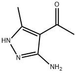 Ethanone, 1-(3-amino-5-methyl-1H-pyrazol-4-yl)- (9CI) Struktur