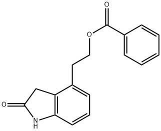 2H-Indol-2-one, 4-[2-(benzoyloxy)ethyl]-1,3-dihydro- Structure