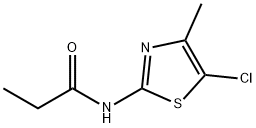 5-Chloro-4-methyl-2-propionamidothiazole Struktur