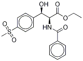 (βS)-N-Benzoyl-β-hydroxy-4-(methylsulfonyl)-D-phenylalanine Ethyl Ester Struktur