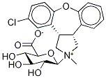 (3aR-trans)-5-Chloro-2,3,3a,12b-tetrahydro-2-Methyl-1H-dibenz[2,3:6,7]oxepino[4,5-c]pyrrole-13C,d3 β-D-Glucopyranosiduronic Acid Struktur