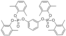 Phosphoric acid 1,3-phenylene tetrakis(2,6-dimethylphenyl) ester Struktur