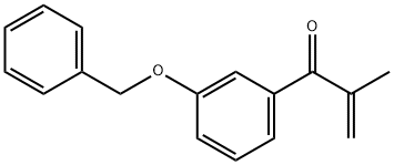 1-(3-(benzyloxy)phenyl)-2-Methylprop-2-en-1-one Struktur