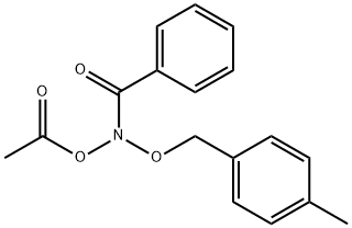 N-(Acetyloxy)-N-((4-methylphenyl)methoxy)benzamide Struktur