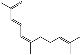 (3E,5Z)-6,10-Dimethyl-3,5,9-undecatrien-2-one Struktur