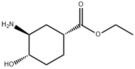 ethyl (1R,3S,4S)-3-amino-4-hydroxycyclohexane-1-carboxylate hydrochloride Struktur