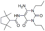 Cyclopentanecarboxamide,  N-(6-amino-1,2,3,4-tetrahydro-2,4-dioxo-1,3-dipropyl-5-pyrimidinyl)-2,2,5,5-tetramethyl- Struktur