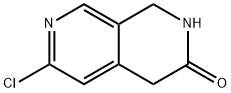 6-Chloro-1,4-dihydro-2H-[2,7]naphthyridin-3-one Struktur