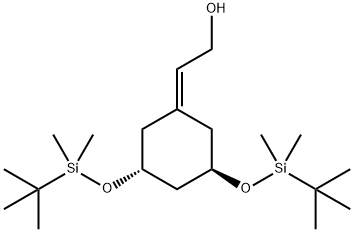 2-((3R,5R)-3,5-bis(tert-butyldiMethylsilyloxy)cyclohexylidene)ethanol Struktur