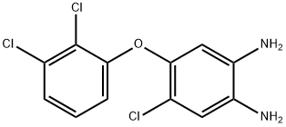 1,2-BENZENEDIAMINE, 4-CHLORO-5-(2,3-DICHLOROPHENOXY)- Struktur