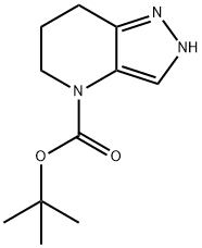 2,5,6,7-Tetrahydro-pyrazolo[4,3-b]pyridine-4-carboxylic acid tert-butyl ester Struktur