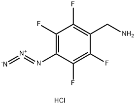 4-AZIDO-2,3,5,6-TETRAFLUOROBENZYL AMINE HYDROCHLORIDE Struktur