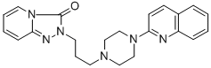 2-(3-(4-(2-quinolyl))-1-piperazinyl)propyl-1,2,4-triazolo(4,3-a)pyridin-3(2H)-one Struktur