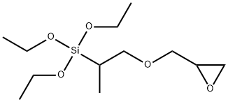 Silane, triethoxy1-methyl-2-(oxiranylmethoxy)ethyl- Struktur