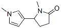 1-Methyl-5-(1-methyl-1H-pyrrol-3-yl)pyrrolidin-2-one Struktur