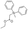 ETHYL (DIPHENYLMETHYLSILYL)ACETATE Struktur