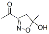 Ethanone, 1-(4,5-dihydro-5-hydroxy-5-methyl-3-isoxazolyl)- (9CI) Struktur