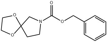 1,4-DIOXA-7-AZA-SPIRO[4.4]NONANE-7-CARBOXYLIC ACID BENZYL ESTER Struktur