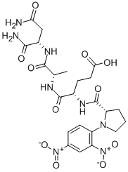 DNP-PRO-GLU-ALA-ASN-NH2 Struktur