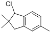 1-CHLORO-2,3-DIHYDRO-2,2,5-TRIMETHYL-1H-INDENE Struktur