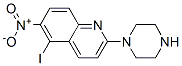 5-iodo-6-nitro-2-piperazinylquinoline Struktur