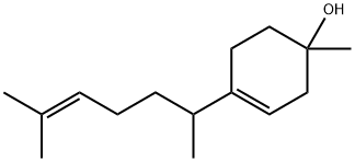 3-Cyclohexen-1-ol, 4-(1,5-dimethyl-4-hexen-1-yl)-1-methyl- Struktur