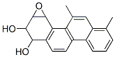 1,2-dihydroxy-5,7-dimethyl-3,4-epoxy-1,2,3,4-tetrahydrochrysene Struktur