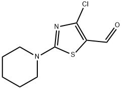 4-CHLORO-2-(1-PIPERIDINO)-5-THIAZOLECARBOXALDEHYDE Struktur