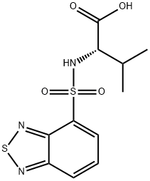 2-[(2,1,3-benzothiadiazol-4-ylsulfonyl)amino]-3-methylbutanoic acid Struktur