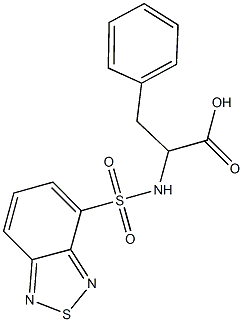 2-[(2,1,3-benzothiadiazol-4-ylsulfonyl)amino]-3-phenylpropanoic acid Struktur