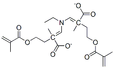 (ethylimino)di-2,1-ethanediyl bismethacrylate Struktur