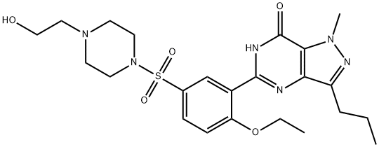 Hydroxyhomosildenafil Struktur