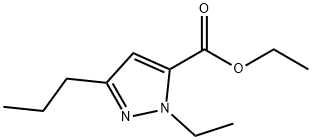 1-ETHYL-3-PROPYL-1H-PYRAZOLE-5-CARBOXYLIC ACID ETHYL ESTER Struktur