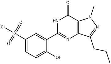 DeMethylpiperazinyl Desethyl Sildenafil Sulfonyl Chloride Struktur