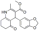 methyl 2-methyl-4-(3,4-(methylenedioxy)phenyl)-5-oxo-1,4,5,6,7,8-hexahydroquinoline-3-carboxylate Struktur