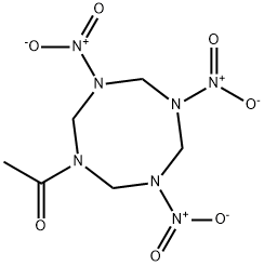 1-acetyloctahydro-3,5,7-trinitro-1,3,5,7-tetrazocine  Struktur