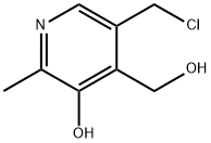 5-CHLOROMETHYL-3-HYDROXY-4-HYDROXYMETHYL-2-METHYLPYRIDINE Struktur