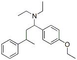 1-(p-ethoxyphenyl)-N,N-diethyl-3-phenylbutylamine Struktur