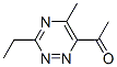 Ethanone, 1-(3-ethyl-5-methyl-1,2,4-triazin-6-yl)- (9CI) Struktur