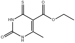 6-METHYL-2-OXO-4-THIOXO-1,2,3,4-TETRAHYDRO-PYRIMIDINE-5-CARBOXYLIC ACID ETHYL ESTER Struktur