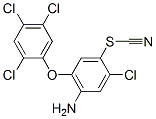 4-Amino-2-chloro-5-(2,4,5-trichlorophenoxy)phenyl thiocyanate Struktur