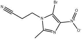 3-(5-BROMO-2-METHYL-4-NITRO-1H-IMIDAZOL-1-YL)PROPANENITRILE Struktur